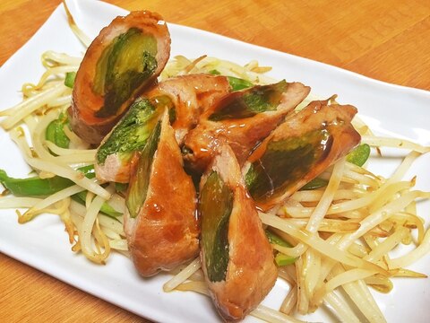 レンジで簡単★肉巻きチンゲン菜（お野菜）